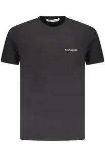 TRUSSARDI KOSZULKA Z KRÓTKIM RĘKAWEM MĘSKA CZARNA - Trussardi - Koszulki męskie - miniaturka - grafika 1