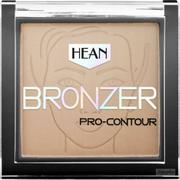 Bronzery i konturowanie twarzy - Hean BRONZER Pro-Contour 402 almond 8,5g - miniaturka - grafika 1