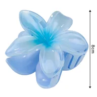 Ozdoby do włosów - KLAMRA KWIAT szczęka duża SPINKA do włosów kwiatek Kwiat Plumerii HAWAJSKA - miniaturka - grafika 1
