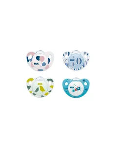 NUK 739377 Smoczek 18-36 ADORE silikon 2szt pudełko LNC+10% - Smoczki do butelek - miniaturka - grafika 1