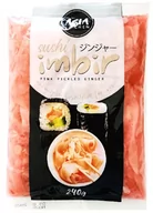 Koncentraty warzywne, przeciery - Asia Kitchen Imbir marynowany różowy w saszetce 240 g - miniaturka - grafika 1