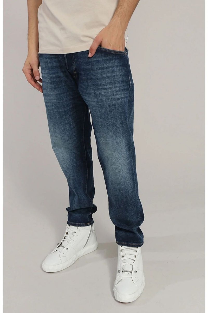 jeansy męskie jack and jones 122226976 frank niebieski denim
