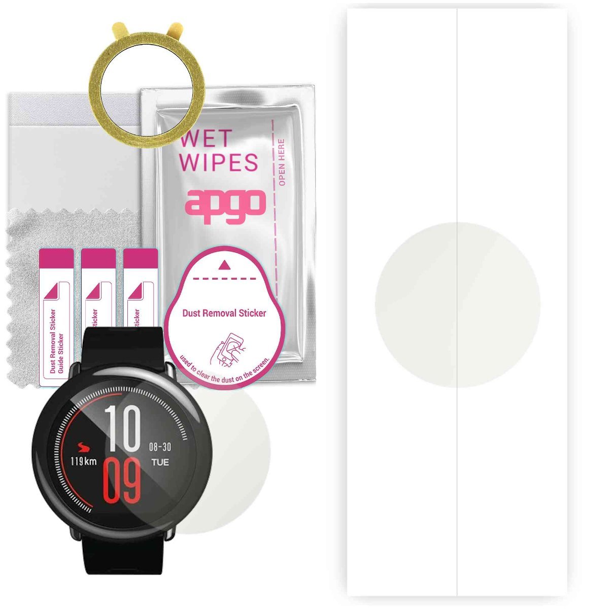 1x Folia hydrożelowa MATOWA do Amazfit Pace - apgo Smartwatch Hydrogel MATTE Protection Ochrona na ekran smartwatcha