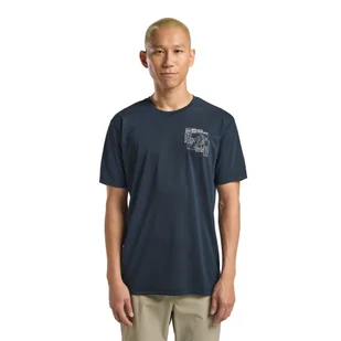 Męska koszulka z krótkim rękawem Jack Wolfskin VONNAN GRAPHIC T M EXPLORE midnight sky - S - Koszulki męskie - miniaturka - grafika 1