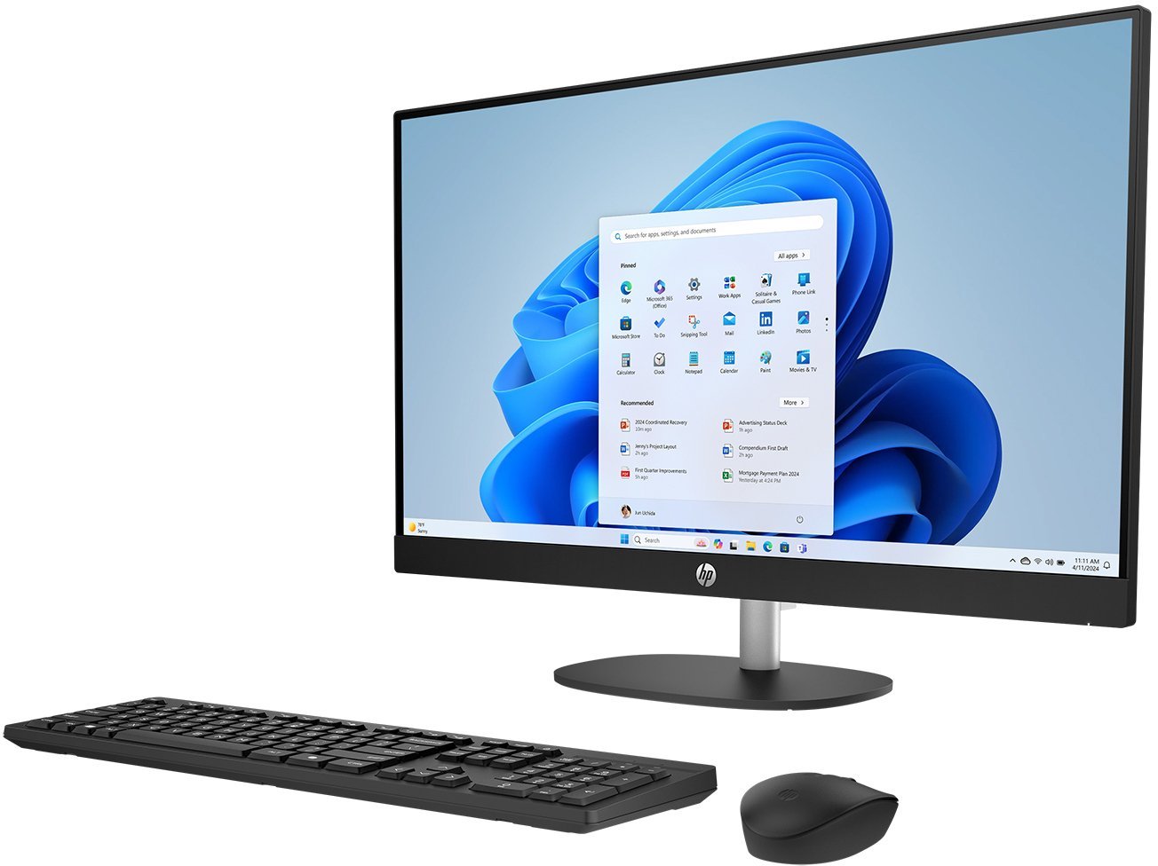 Komputer HP All in One AI 27-cr2000nw / C72VBEA / Intel Ultra 7 / 16GB / SSD 1TB / Intel UHD / FullHD / Win 11 / Czarny
