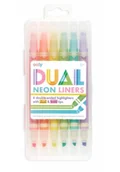 Flamastry - Ooly Flamastry neonowe Dual Liner 6 kolorów - ooly - miniaturka - grafika 1