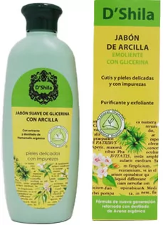 Kosmetyki do mycia twarzy - Mydło do mycia twarzy D'shila Jabon Purificante Arcilla 250 ml (8436002858523) - grafika 1
