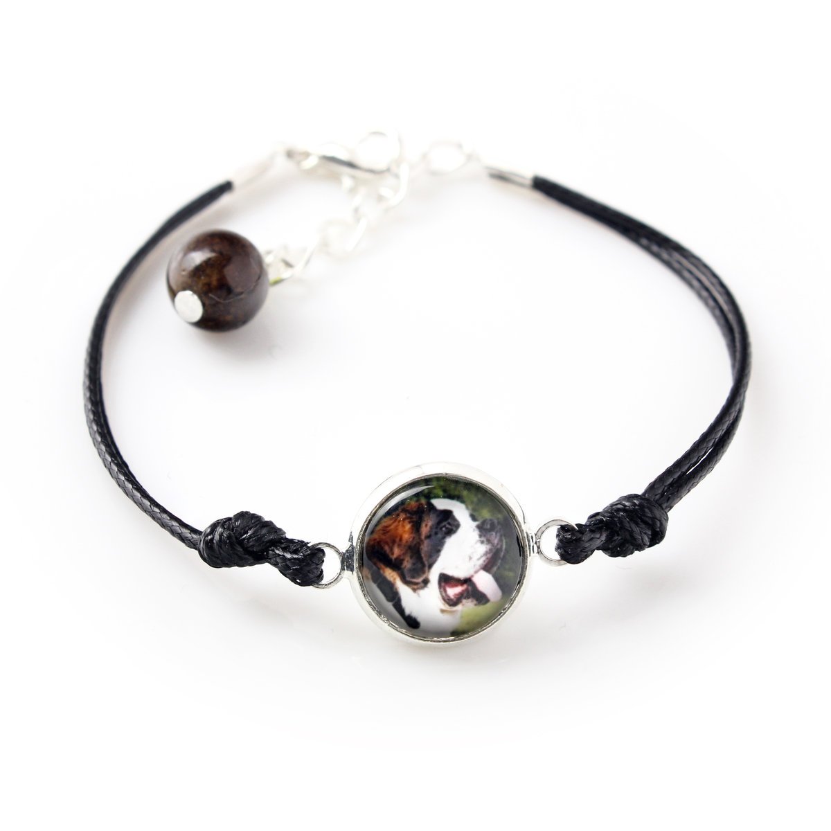 Bernardyn, Pies św. Bernarda - bransoletka z twoim zdjęciem handmade, wyjątkowa biżuteria marki Art-Dog