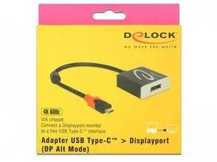 Delock 0,2 m 1 X DisplayPort 1 X USB,,,,, 63312 63312 - Adaptery i przejściówki - miniaturka - grafika 1