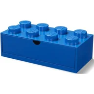 Wyposażenie pokoiku dziecięcego - Lego PODWÓJNA SZUFLADA KLOCEK 8 WYPUSTEK NIEBIESKA 4021 - miniaturka - grafika 1