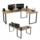 Biurka gamingowe - Biurko Gamingowe Dla Gracza Narozne 18MM Loft - miniaturka - grafika 1