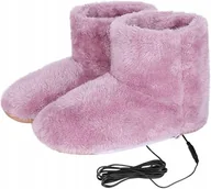 Kapcie męskie - Podgrzewane Kapcie Elektryczne Buty Ocieplane Ciepłe Na Zimę 34-39 USB - miniaturka - grafika 1