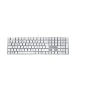 Klawiatury - CHERRY KC 200 MX klawiatura Uniwersalne USB QWERTZ Niemiecki Srebrny, Biały G80-3950LHBDE-1 - miniaturka - grafika 1