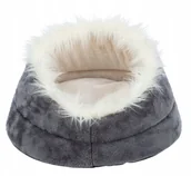 Legowiska dla kotów - Trixie Minou bed, round, ø 60 × 28 cm, grey/light grey - miniaturka - grafika 1