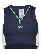 Koszulki i topy damskie - Reebok Top w kolorze granatowym - miniaturka - grafika 1