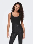 Koszulki i topy damskie - canotte donna only 15278090 lea black - miniaturka - grafika 1