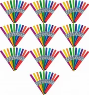 Szkolne artykuły papiernicze - St. Majewski Bibuła marszczona mix II Zwierzaki Uczniaki 200 x 50 cm, 10 kolorów - miniaturka - grafika 1