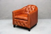Fotele - CHESTERFIELD Fotel #205 Skóra naturalna 70x80x72 cm - miniaturka - grafika 1