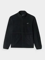 Kurtki damskie - 4F Kurtka polarowa w kolorze czarnym - miniaturka - grafika 1