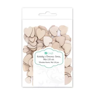 Drewniane Kształty Dalprint Serca Mix 120 Szt. - Dekoratorstwo - miniaturka - grafika 1
