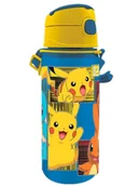 Bidony dla dzieci - Bidon butelka dziecięca ze słomką Pokemon Pikachu 600 ml - miniaturka - grafika 1