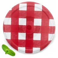 Pojemniki kuchenne - ZAKRĘTKI 82-6 wieczka 10szt KRATKA nakrętki pokrywki nakrętka DO SŁOIKÓW - miniaturka - grafika 1