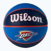 Koszykówka - Piłka do koszykówki Wilson NBA Team Tribute Oklahoma City Thunder blue rozmiar 7 - miniaturka - grafika 1