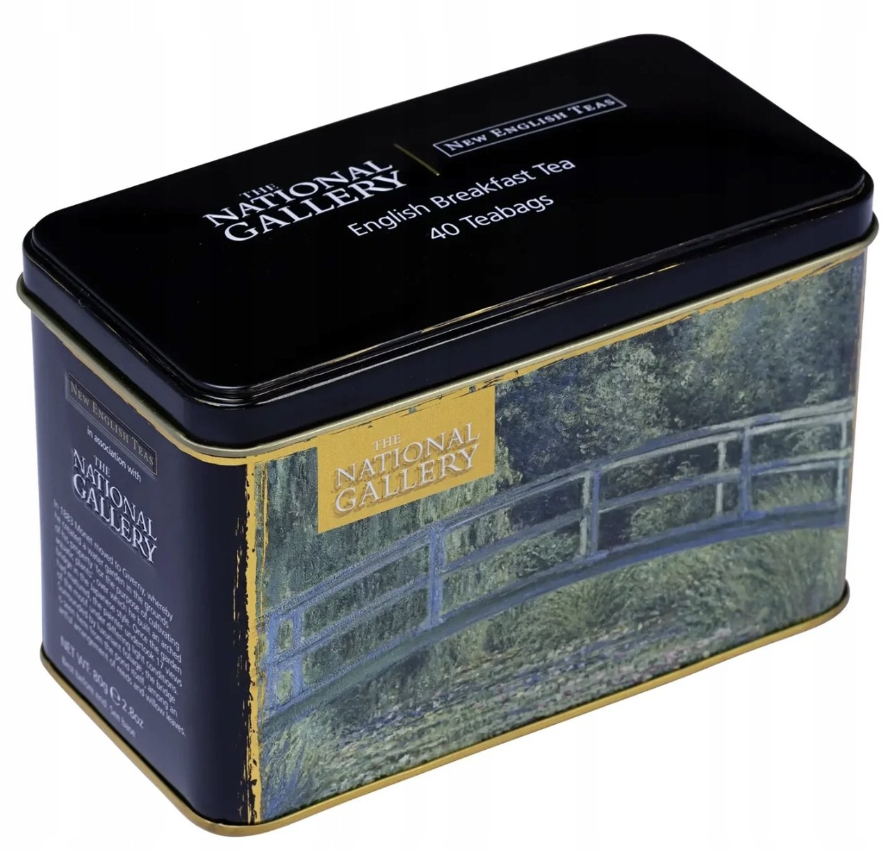 New English Teas Monet Water Lily English Breakfast Tea Herbata 40 sz