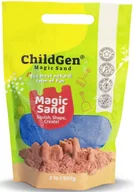 Masy plastyczne - Piasek kinetyczny naturalny niebieski 907g ChildGen - zabawka - miniaturka - grafika 1