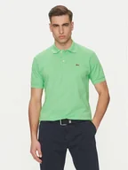 Koszulki męskie - Lacoste Polo L1212 Zielony Regular Fit - miniaturka - grafika 1