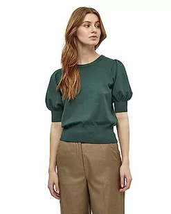 Minus Damski sweter z dzianiny z okrągłym dekoltem Liva z okrągłym rękawem, zielony dżungla, XL, Jungle Green, XL - Swetry damskie - miniaturka - grafika 1