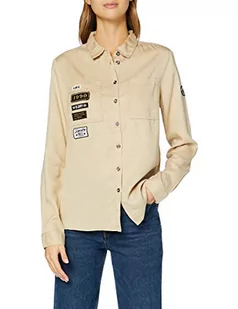 Superdry Damska koszula Delta Military, beżowy (Humus 7SB), XS - Koszule damskie - miniaturka - grafika 1