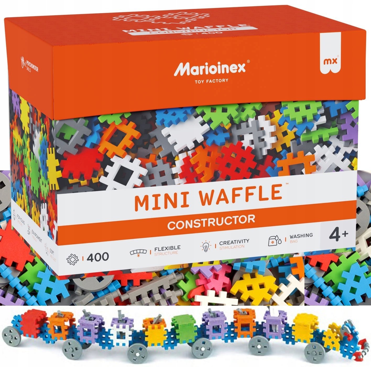 Marioinex Mini Waffle klocki konstruktor 400el