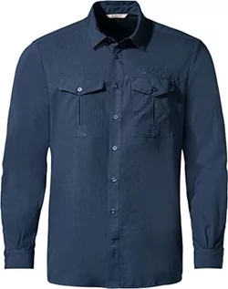 Koszule męskie - VAUDE Men's Rosemoor LS Shirt II Koszula męska, Dark Sea, M - grafika 1
