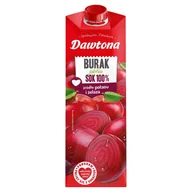 Soki i napoje niegazowane - Dawtona Sok 100% burak jabłko 1 l - miniaturka - grafika 1