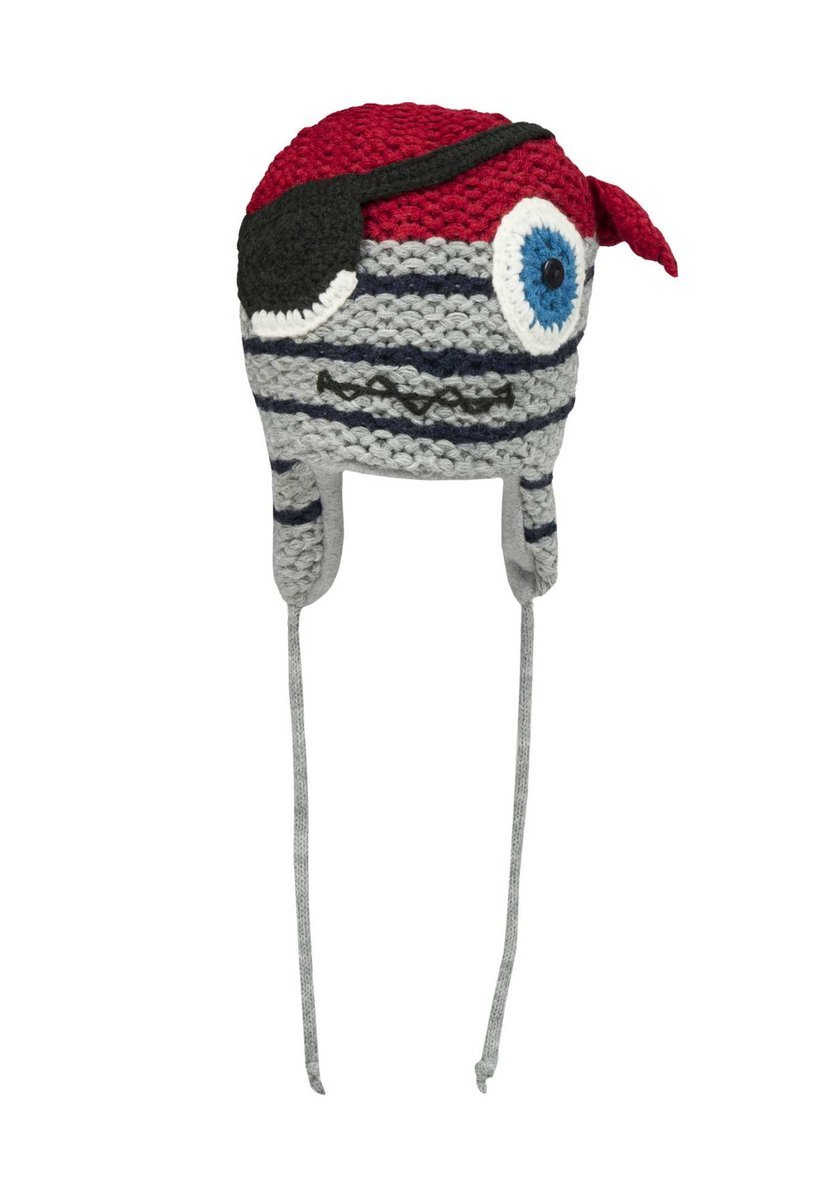 Czapka chłopięca, szaro-czerwona, Döll