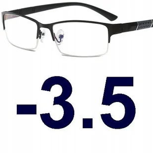Okulary korekcyjne kujonki minusy eleganckie -3.5 - Okulary korekcyjne, oprawki, szkła - miniaturka - grafika 1