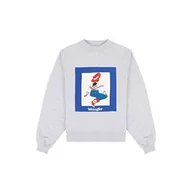 Bluzy damskie - Wrangler Bluza damska, jasnoszara melanż, rozmiar M - miniaturka - grafika 1