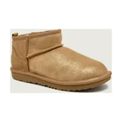 Buty dla dziewczynek - UGG Śniegowce CLASSIC ULTRA MINI DAZZLE wełna zamsz - miniaturka - grafika 1