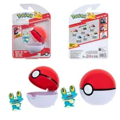 Zabawki sensoryczne - Pokemon Figurka Froakie Clip N Go Poke Ball - miniaturka - grafika 1