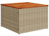 Ławy i stoliki kawowe - Beżowy stolik kawowy rattanowy w stylu boho A4-B72 - miniaturka - grafika 1