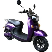 Skutery - E-mio Skuter elektryczny Destina Fioletowy - miniaturka - grafika 1