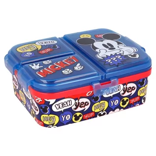 Lunch boxy - Lunchbox Dzielona śniadaniówka XL Myszka Miki Mickey - grafika 1