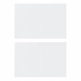 vidaXL Ścianki boczne do namiotu, 2 szt., z suwakiem, PE, białe - Pawilony ogrodowe - miniaturka - grafika 2