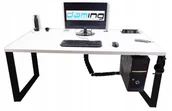Biurka gamingowe - Biurko Gamingowe Daming Atlanta Pro Gamer Loftowe Białe - miniaturka - grafika 1