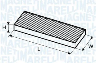 Filtr kabinowy MAGNETI MARELLI BCF186 8200037998 BCF186 - Filtry kabinowe - miniaturka - grafika 1