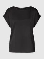 Koszulki i topy damskie - T-shirt z przeszytymi zakładkami na rękawach model ‘VIELLETTE’ - miniaturka - grafika 1