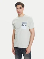 Koszulki męskie - BOSS T-Shirt Te_Container 50546920 Beżowy Regular Fit - miniaturka - grafika 1