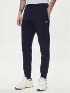 Spodnie sportowe męskie - Lacoste Spodnie dresowe XH9624 Granatowy Regular Fit - miniaturka - grafika 1