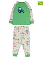 Rampersy - Frugi Piżama "Life At The Farm" ze wzorem - miniaturka - grafika 1